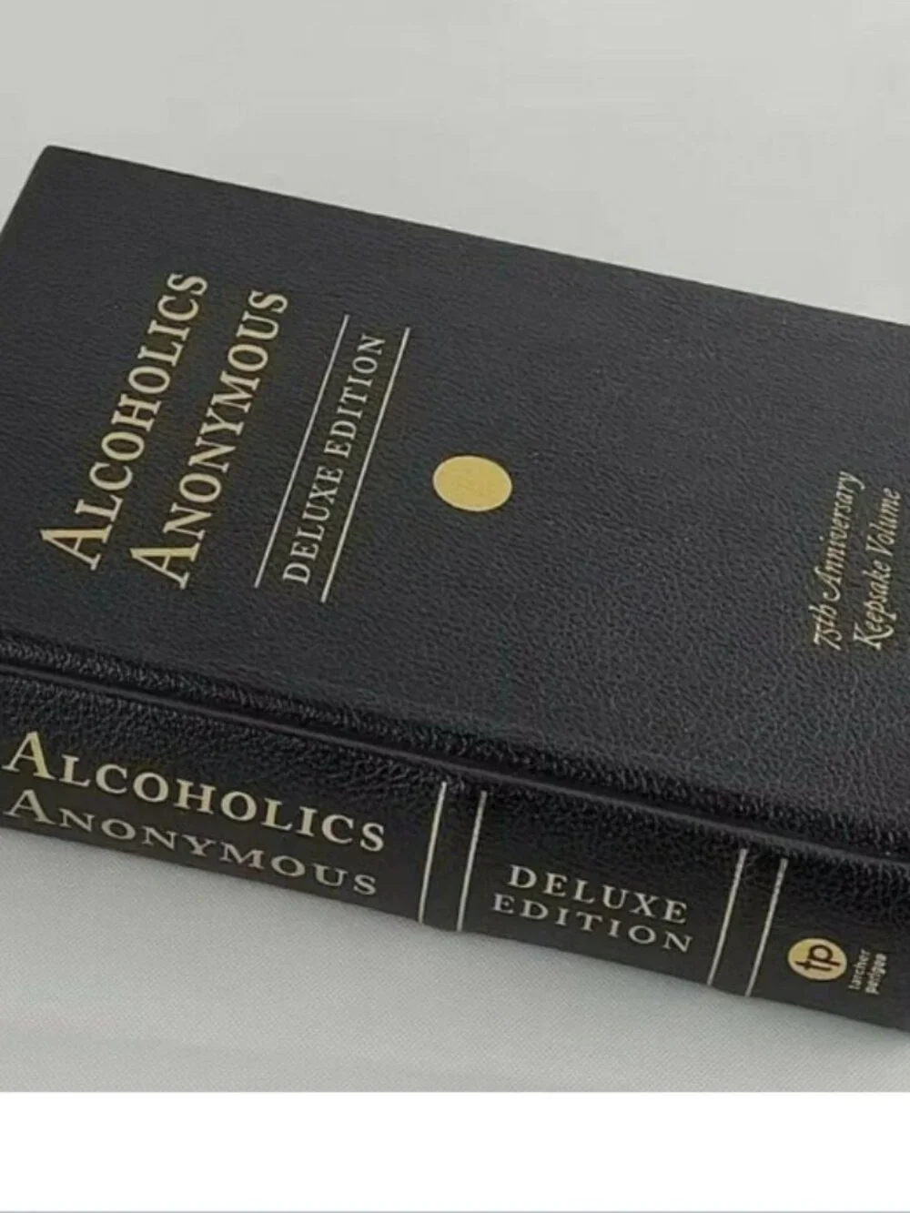 Brand New ALCOHOLICS ANONYMOUS Book 75th Anniversary Deluxe Vegan Leather Bound